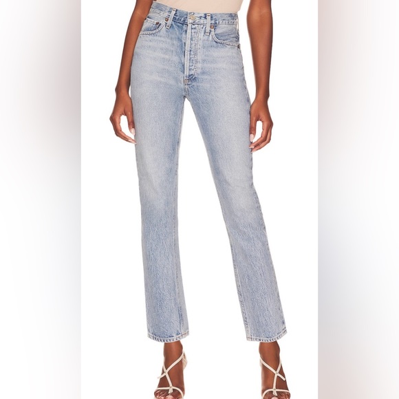 Agolde Denim - Agolde, Riley High Rise Straight Crop, Size 26